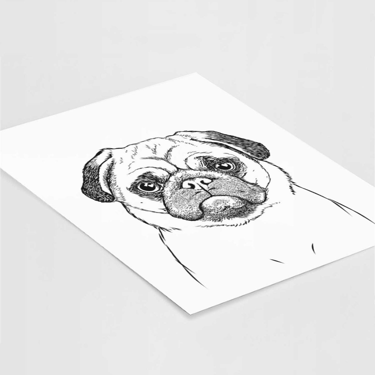 Ruby the Pug Art Print