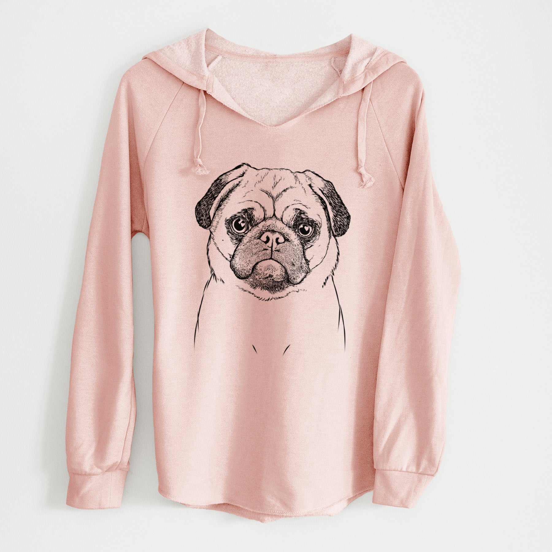 Bare Ruby the Pug - Cali Wave Hooded Sweatshirt