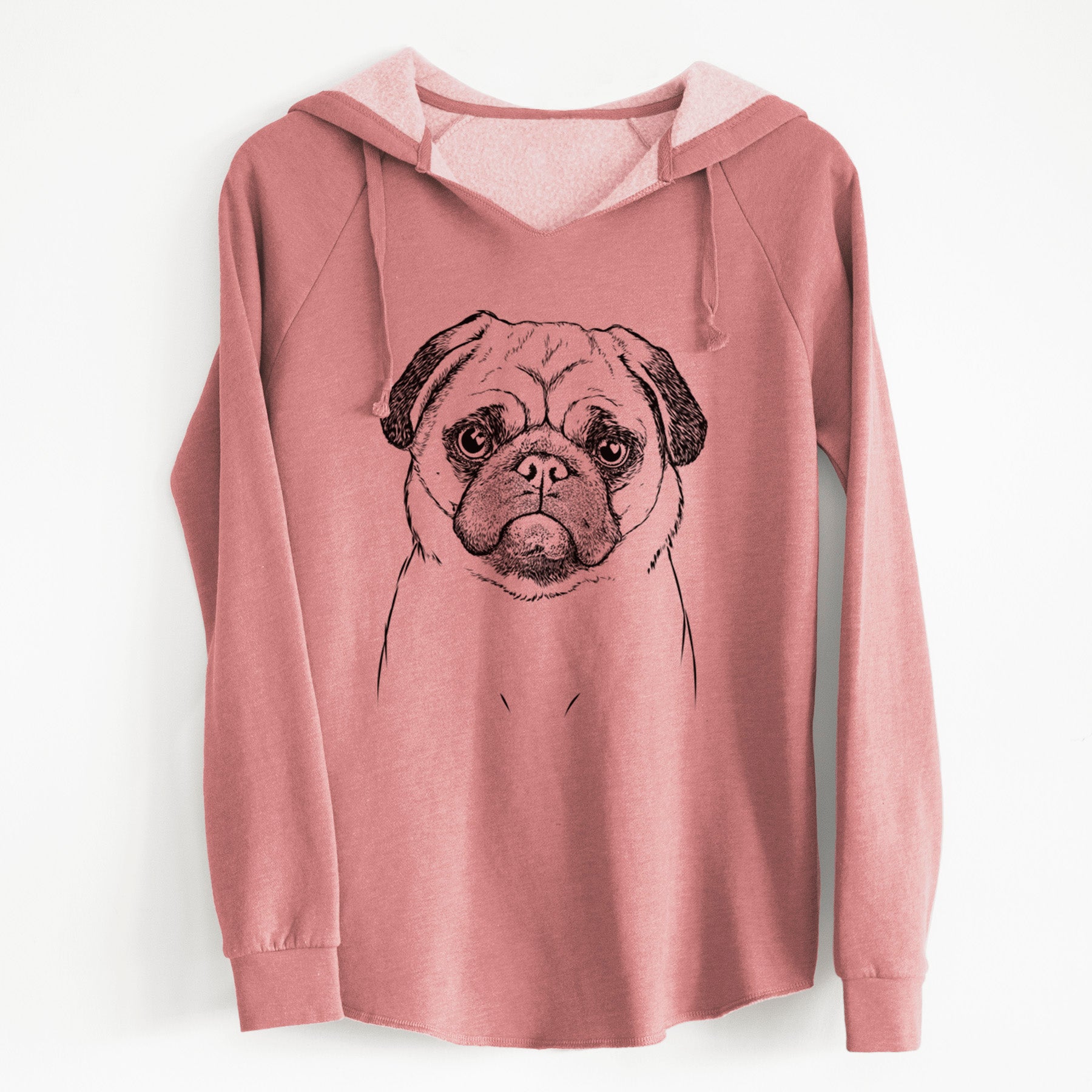 Bare Ruby the Pug - Cali Wave Hooded Sweatshirt