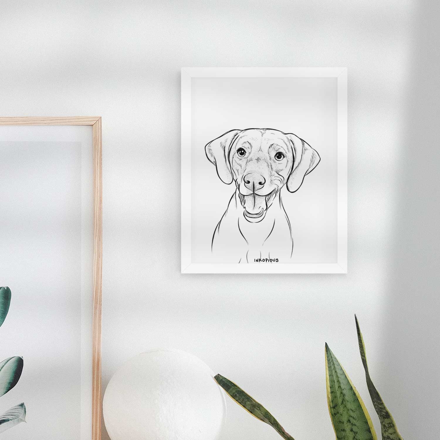 Ruby the Vizsla Art Print