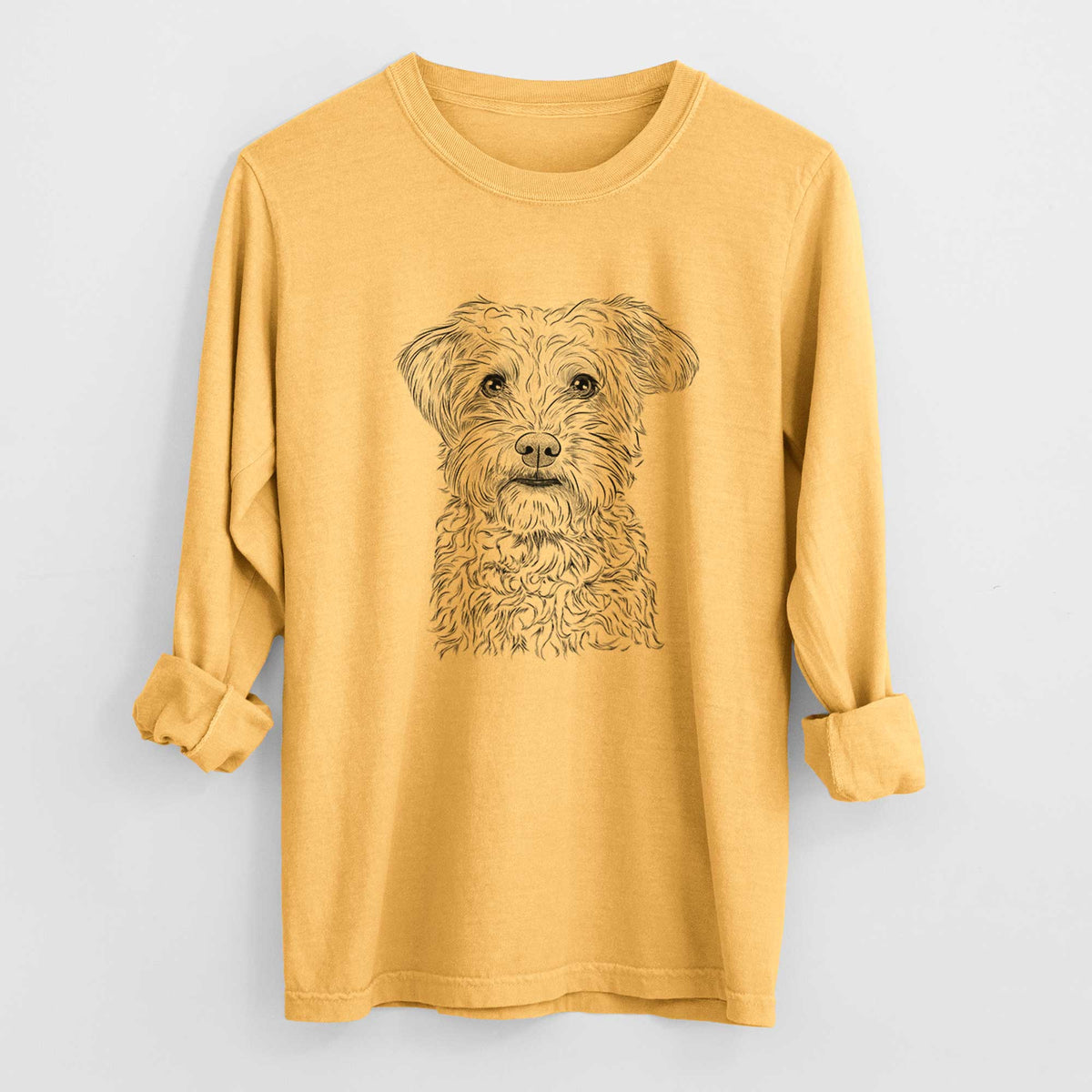 Bare Rudy the Schnoodle - Heavyweight 100% Cotton Long Sleeve