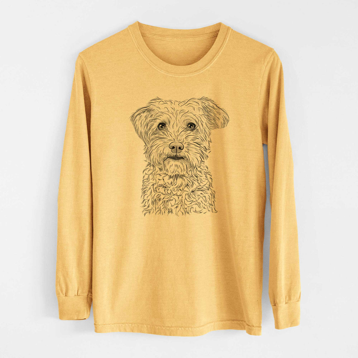 Bare Rudy the Schnoodle - Heavyweight 100% Cotton Long Sleeve
