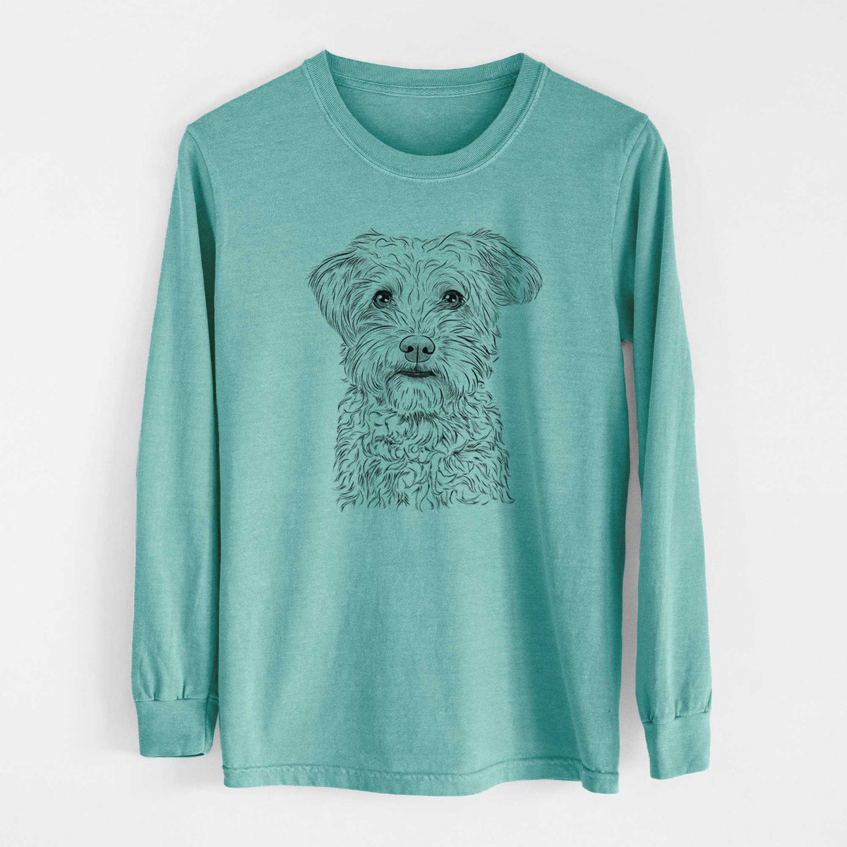 Bare Rudy the Schnoodle - Heavyweight 100% Cotton Long Sleeve