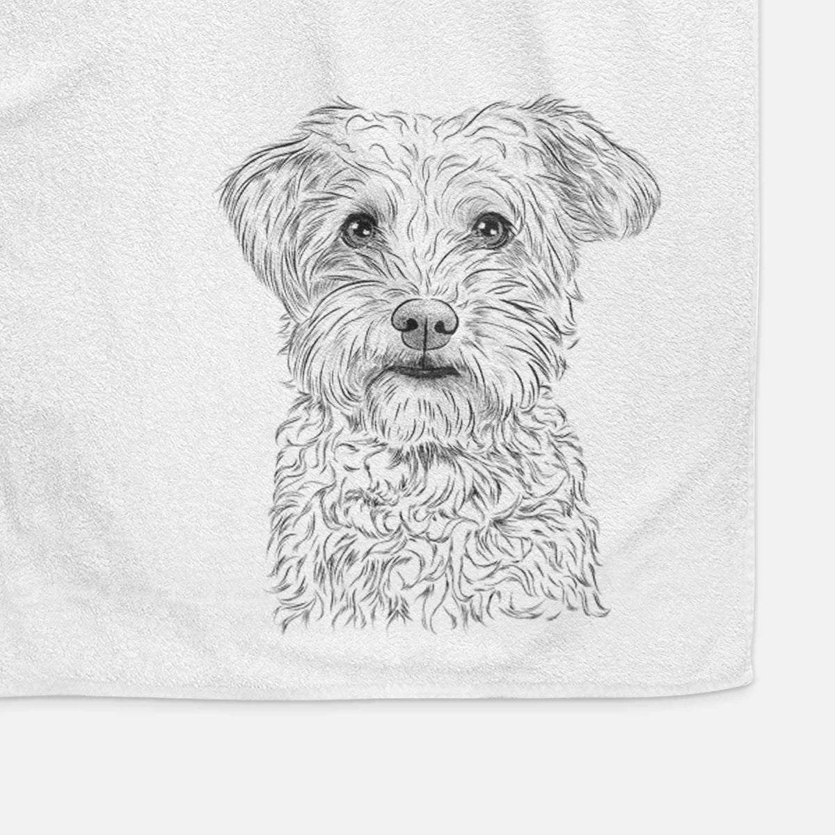 Rudy the Schnoodle Decorative Hand Towel