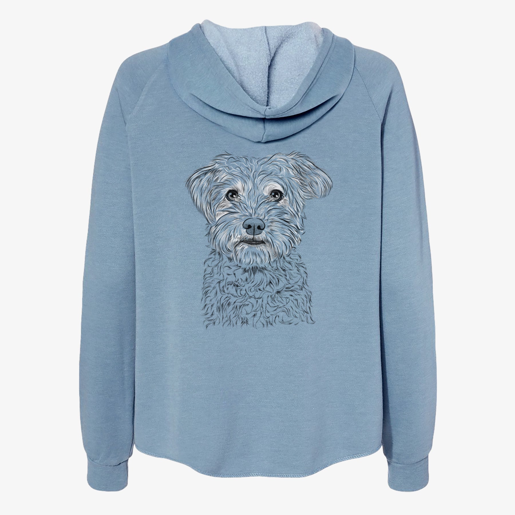 Rudy the Schnoodle - Women's Cali Wave Zip-Up Sweatshirt