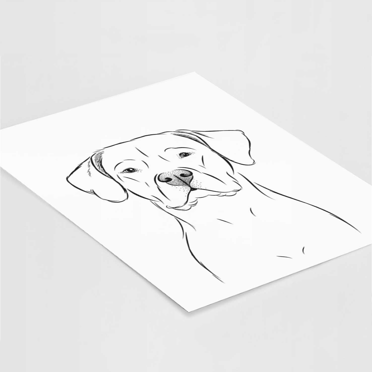 Rufio the Dogo Argentino Art Print