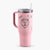 Rufus the American Bulldog - 40oz Tumbler with Handle