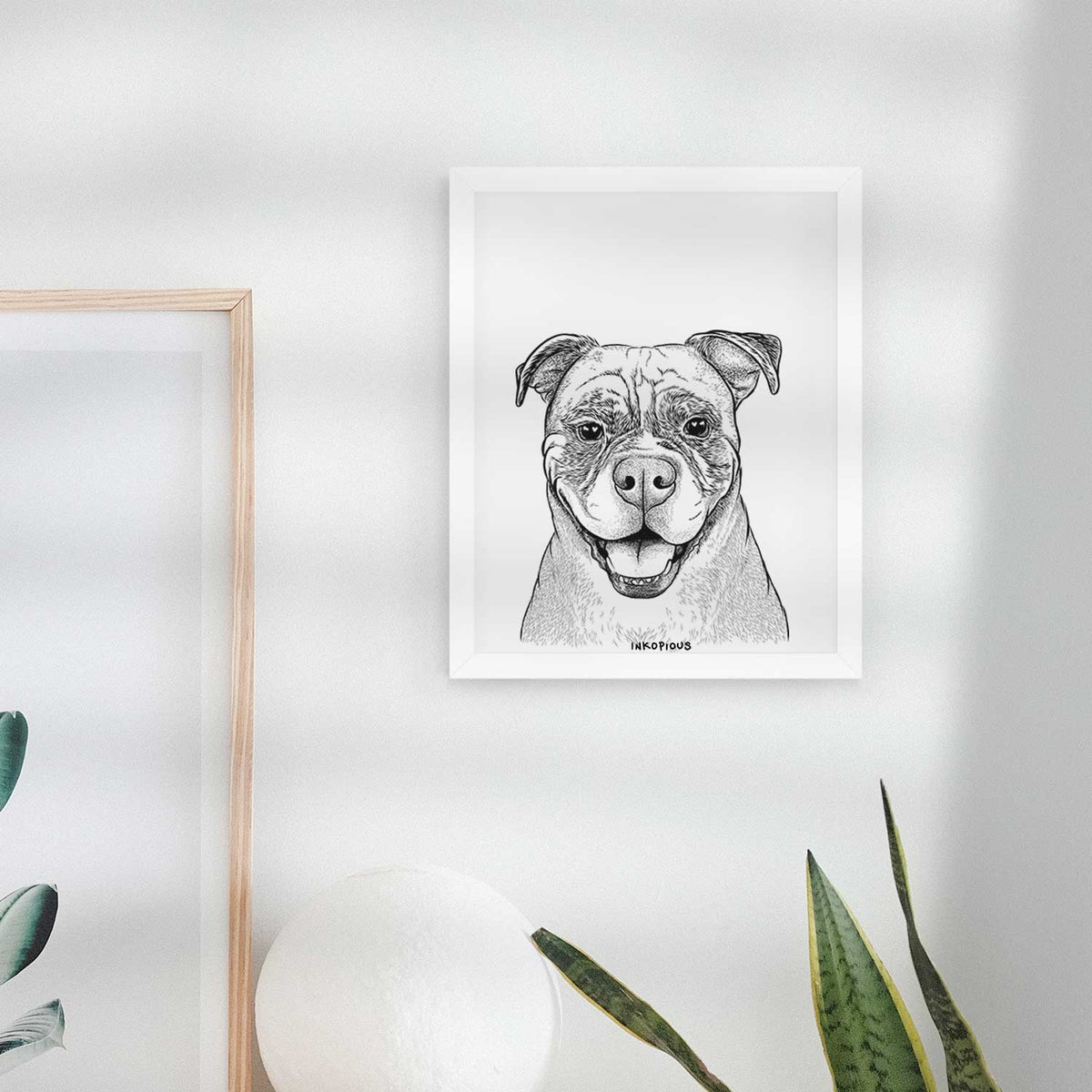 Rufus the American Bulldog Art Print