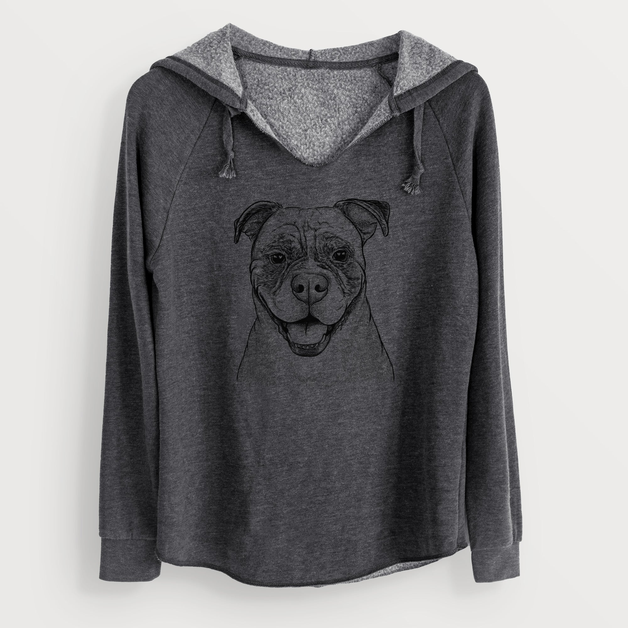 Bare Rufus the American Bulldog - Cali Wave Hooded Sweatshirt