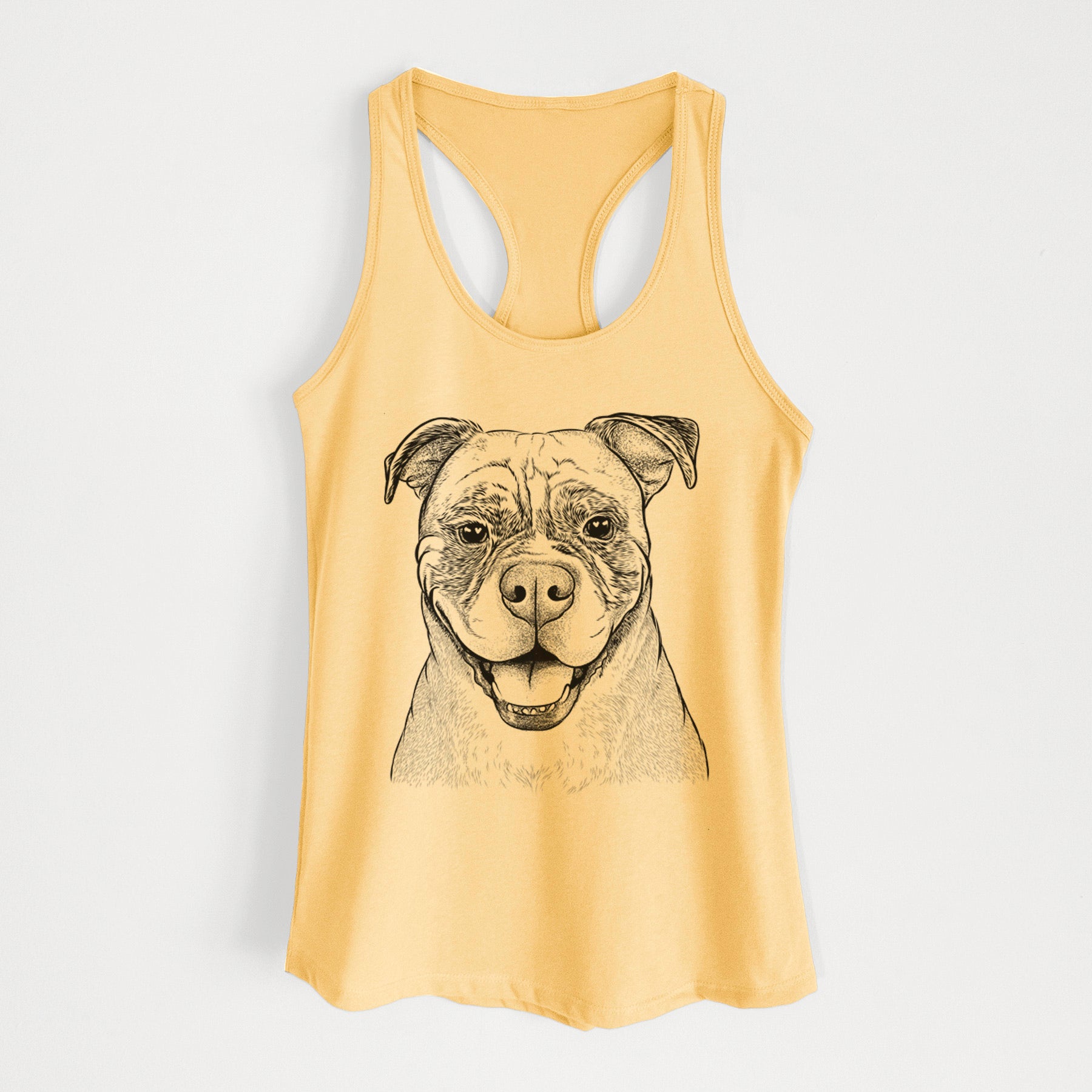 Rufus the American Bulldog - Women's Racerback Tanktop