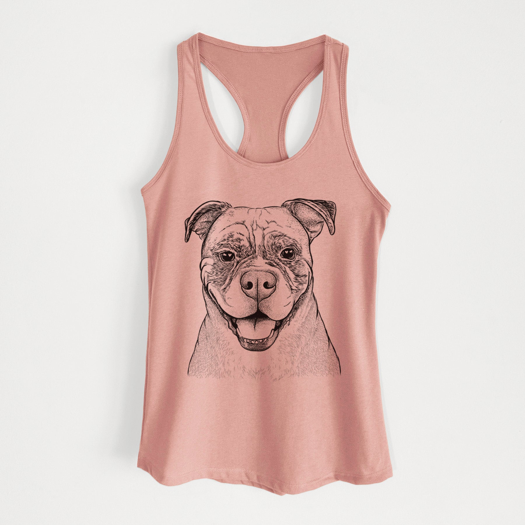 Rufus the American Bulldog - Women's Racerback Tanktop