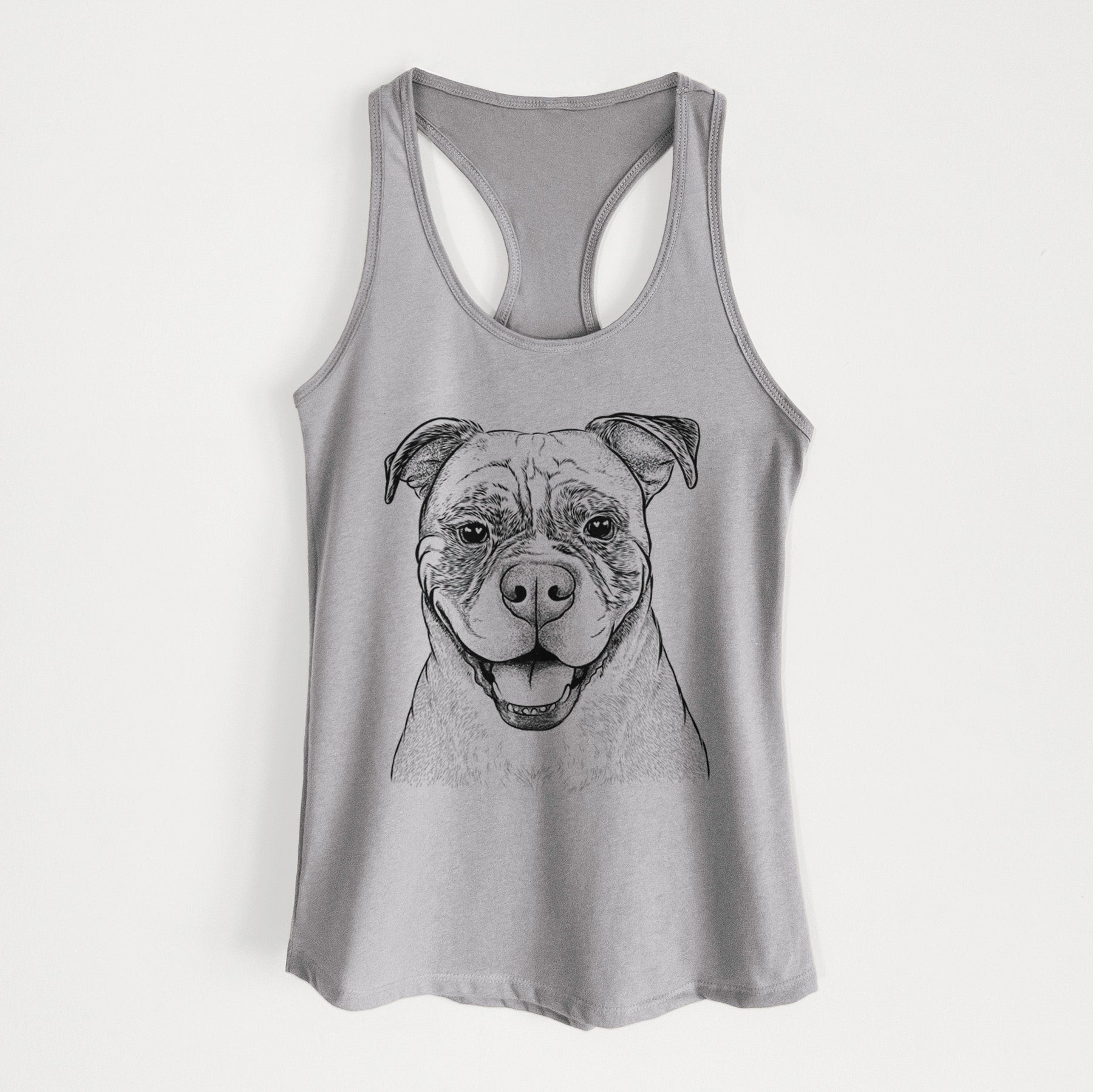 Rufus the American Bulldog - Women's Racerback Tanktop