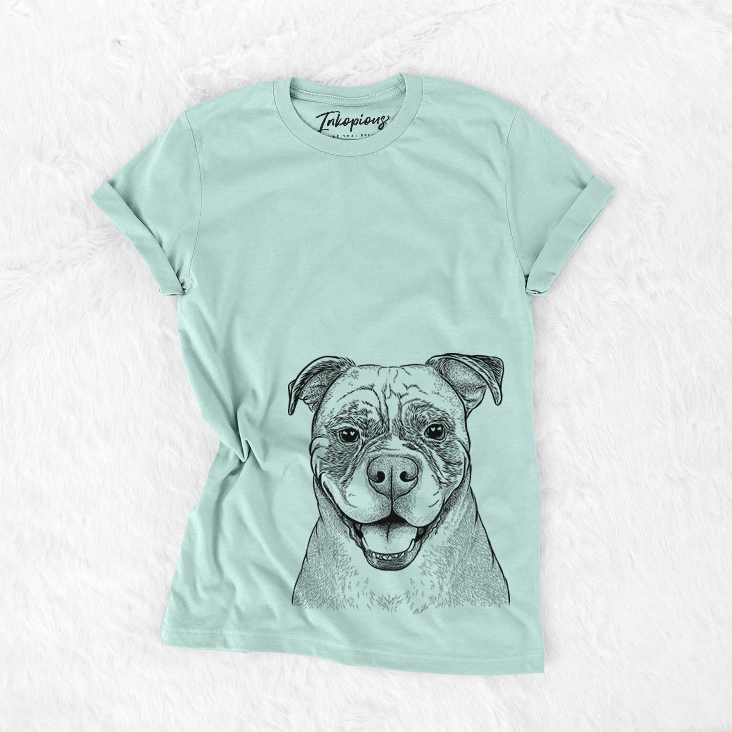 Bare Rufus the American Bulldog - Unisex Crewneck