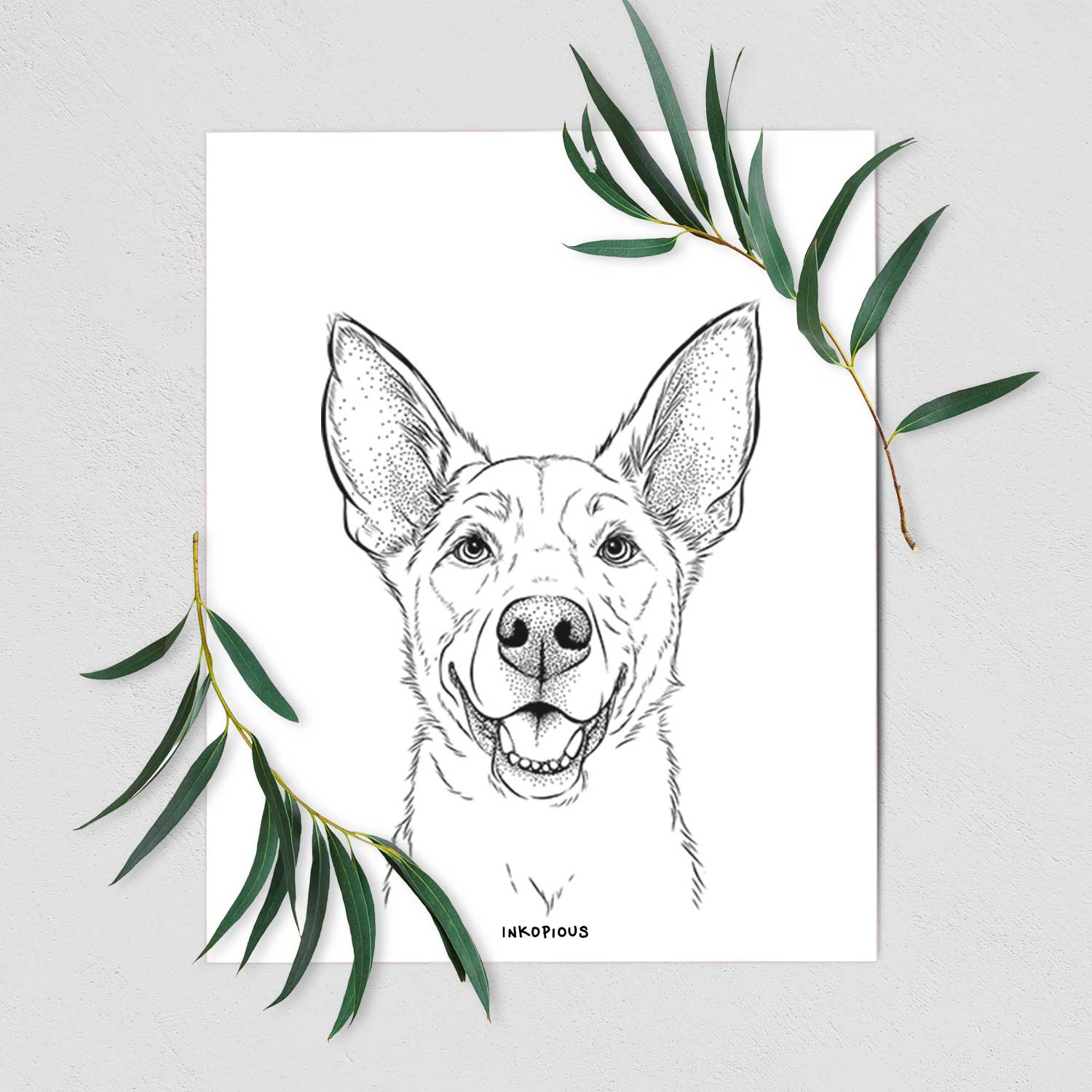 Rumley the Kelpie Mix Art Print