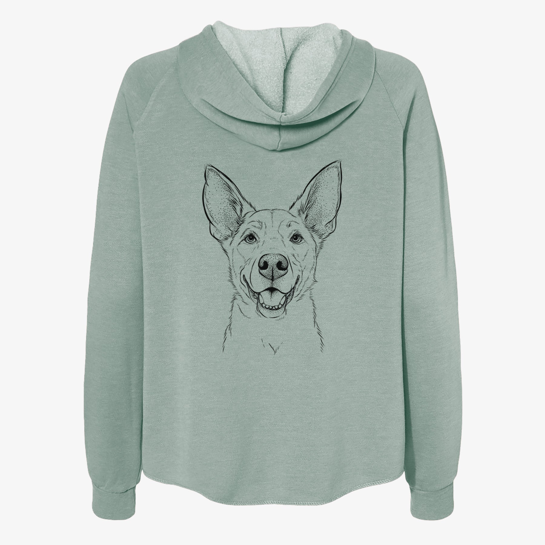 Rumley the Kelpie Mix - Women's Cali Wave Zip-Up Sweatshirt