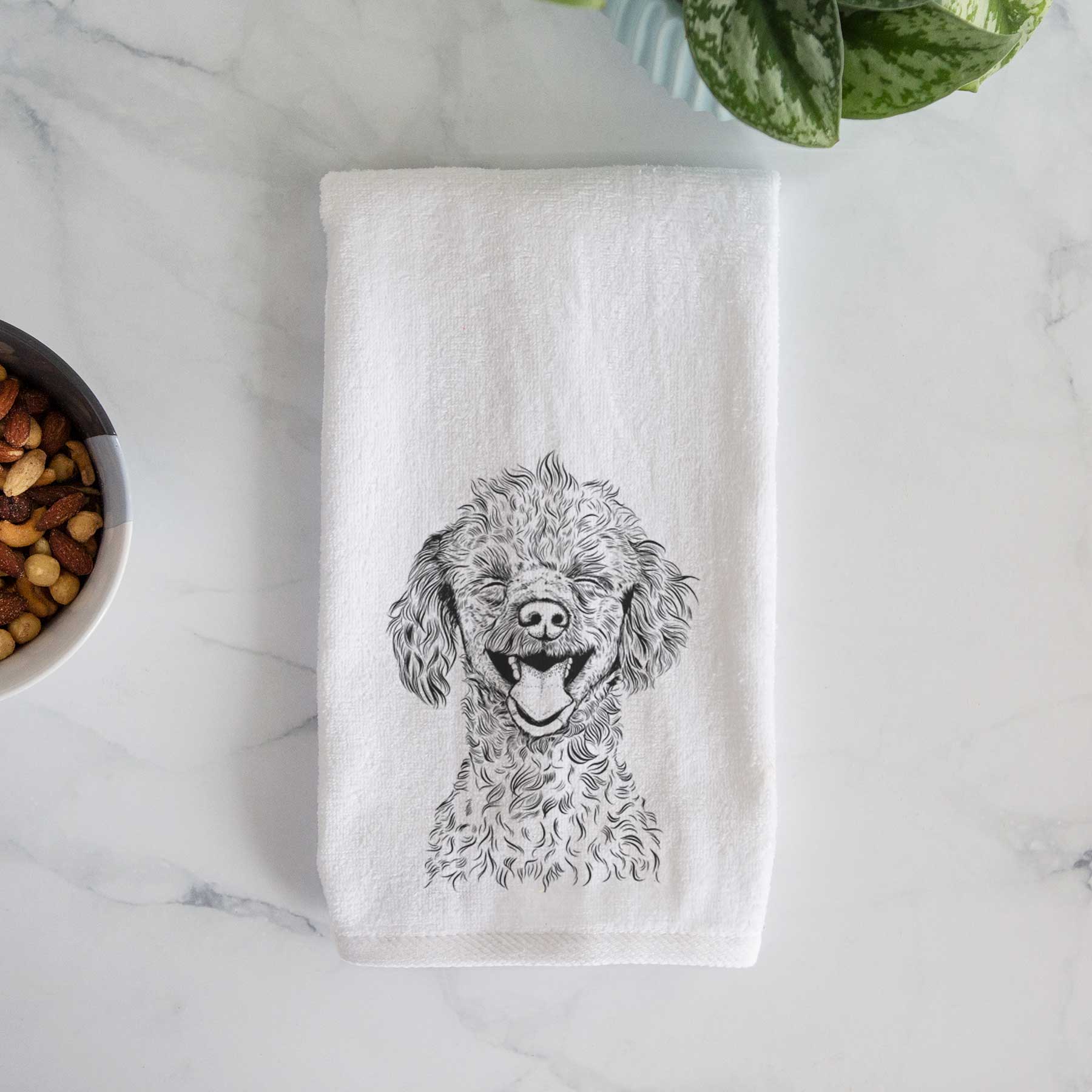 Rusty the Toy Poodle Hand Towel