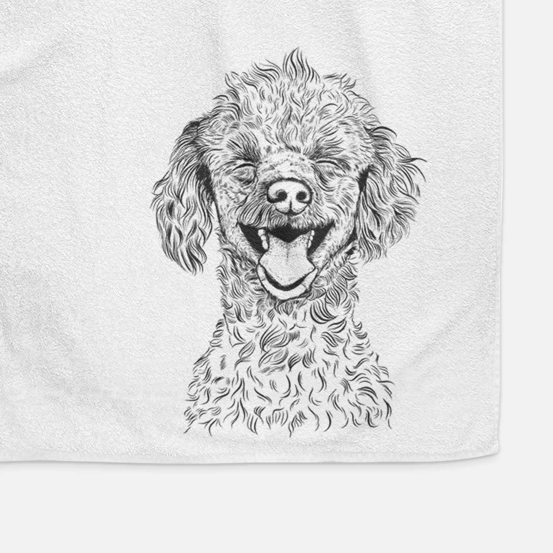 Rusty the Toy Poodle Decorative Hand Towel