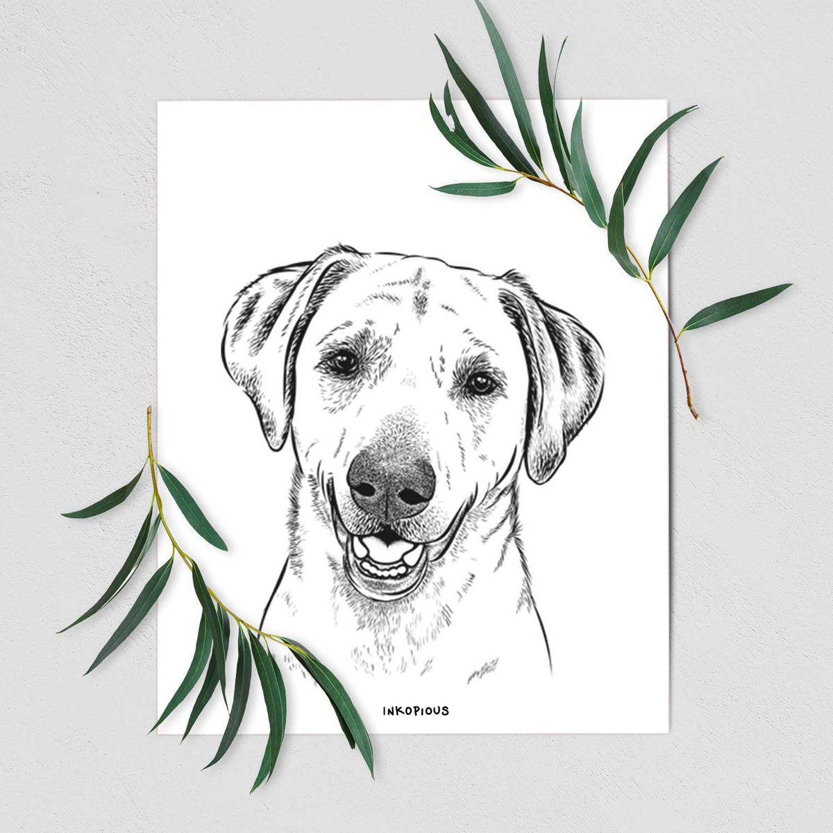 Rusty the Labrador Retriever Art Print