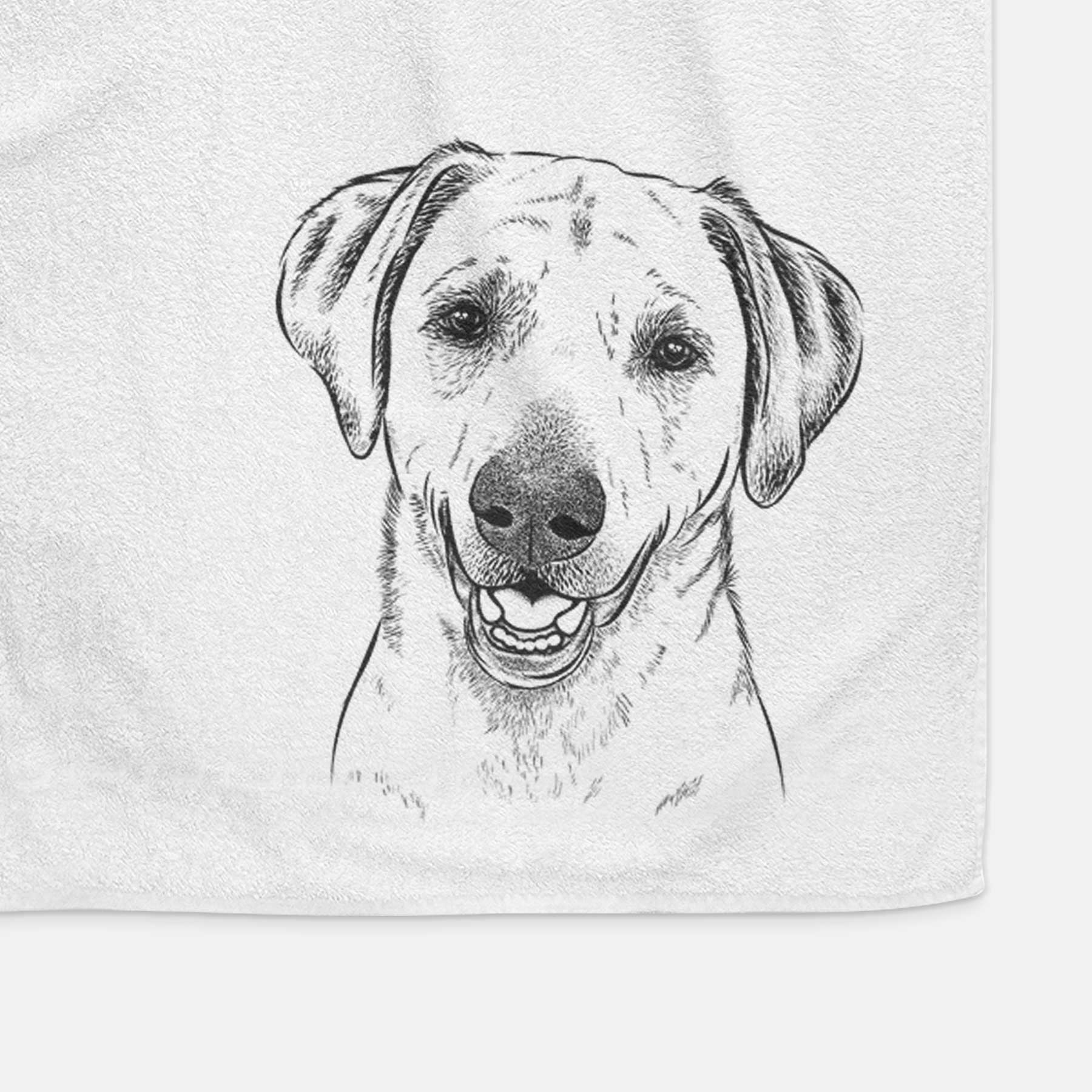 Rusty the Labrador Retriever Decorative Hand Towel