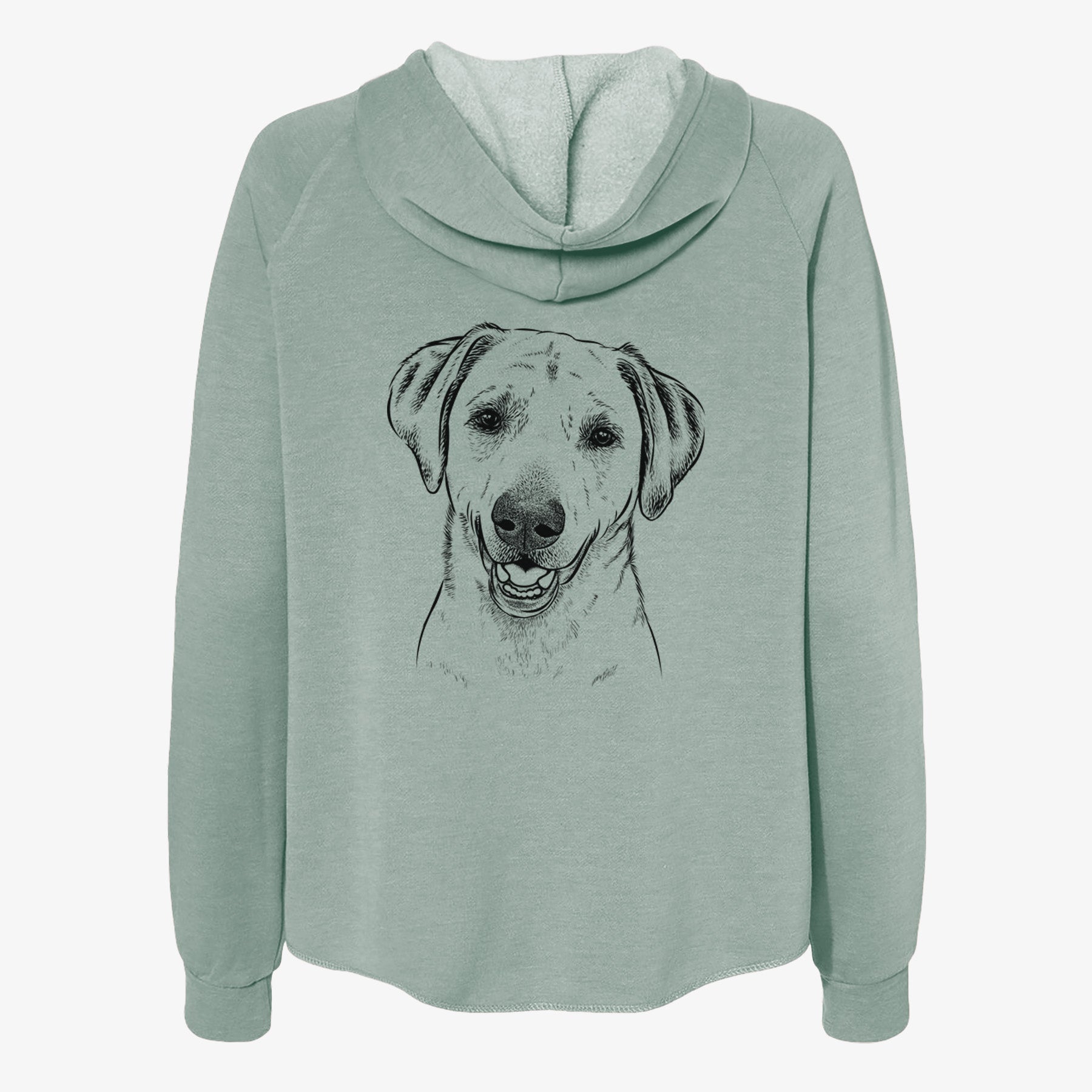 Rusty the Labrador Retriever - Women's Cali Wave Zip-Up Sweatshirt