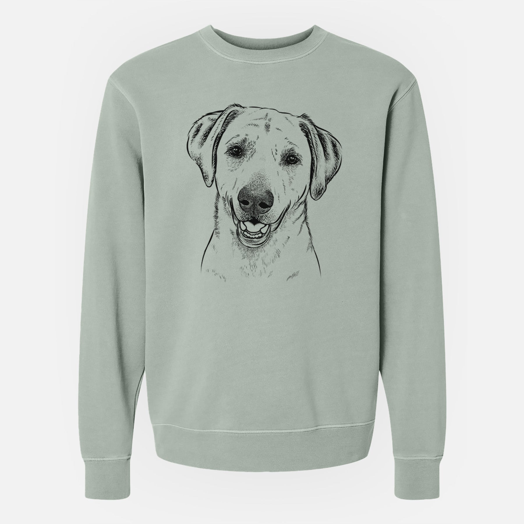 Bare Rusty the Labrador Retriever - Unisex Pigment Dyed Crew Sweatshirt