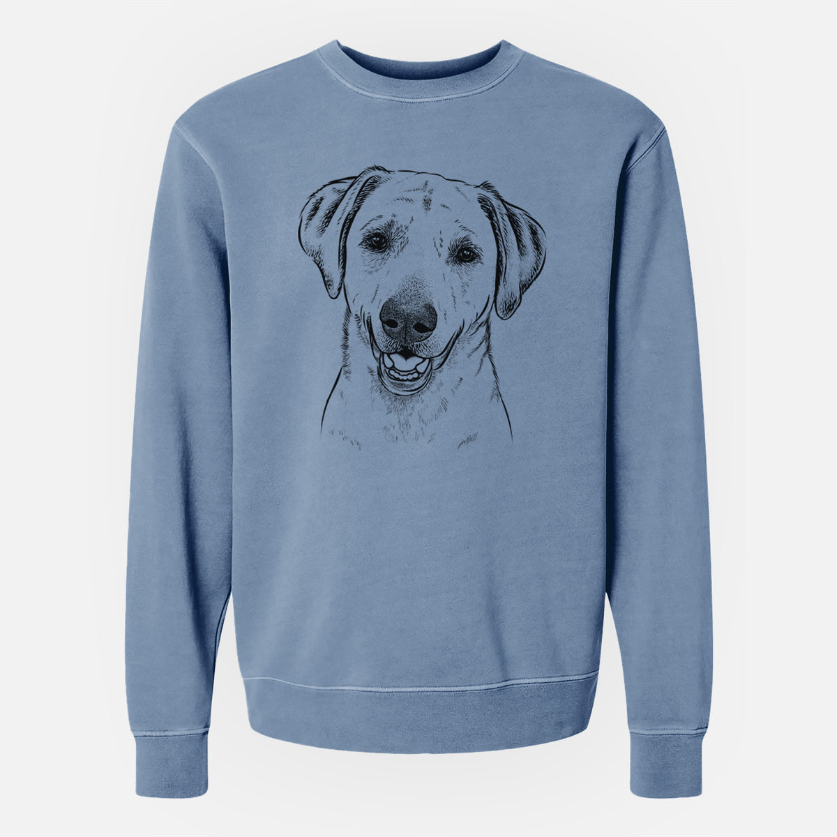 Bare Rusty the Labrador Retriever - Unisex Pigment Dyed Crew Sweatshirt