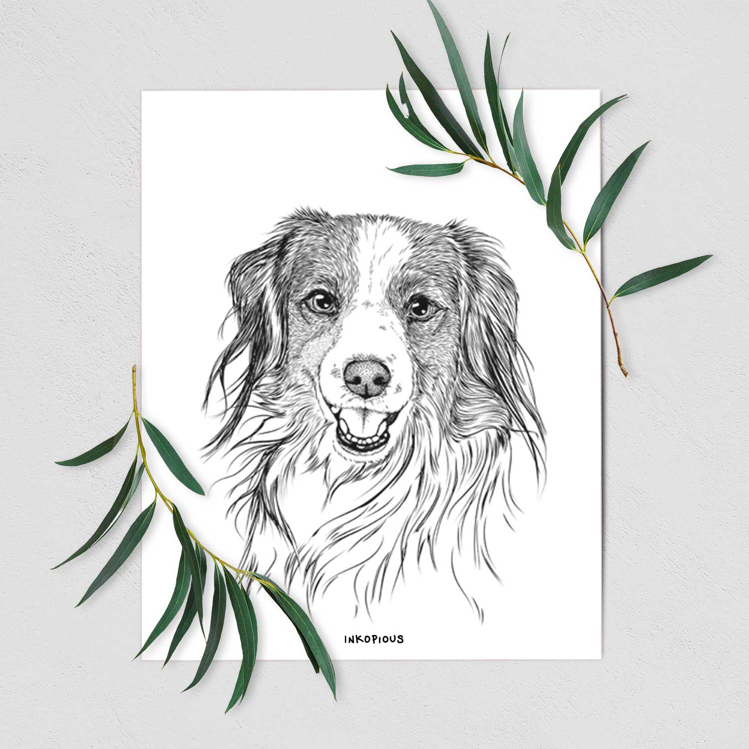 Rutger the Nederlandse Kooikerhondje Art Print