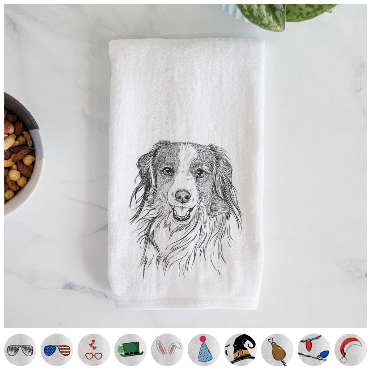 Rutger the Nederlandse Kooikerhondje Decorative Hand Towel