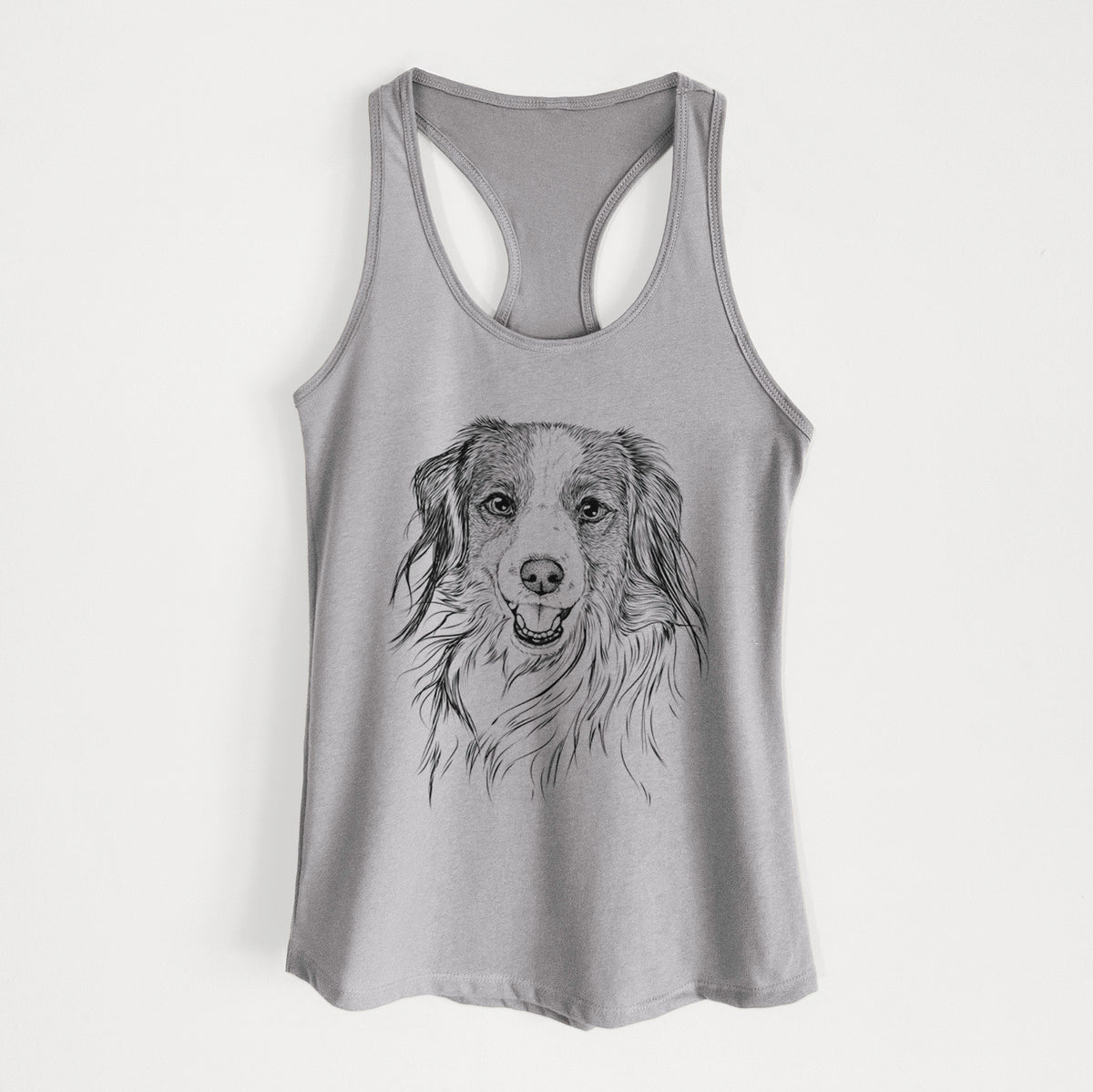 Rutger the Nederlandse Kooikerhondje - Women&#39;s Racerback Tanktop