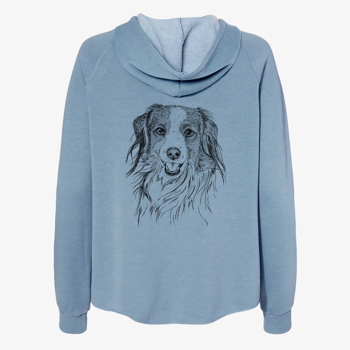 Rutger the Nederlandse Kooikerhondje - Women's Cali Wave Zip-Up Sweatshirt