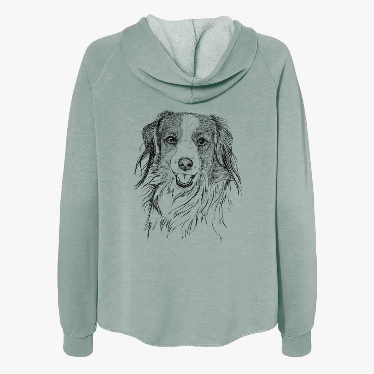 Rutger the Nederlandse Kooikerhondje - Women's Cali Wave Zip-Up Sweatshirt