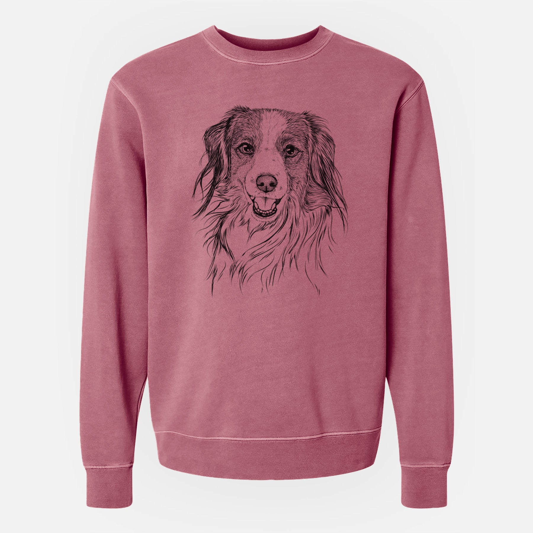 Bare Rutger the Nederlandse Kooikerhondje - Unisex Pigment Dyed Crew Sweatshirt