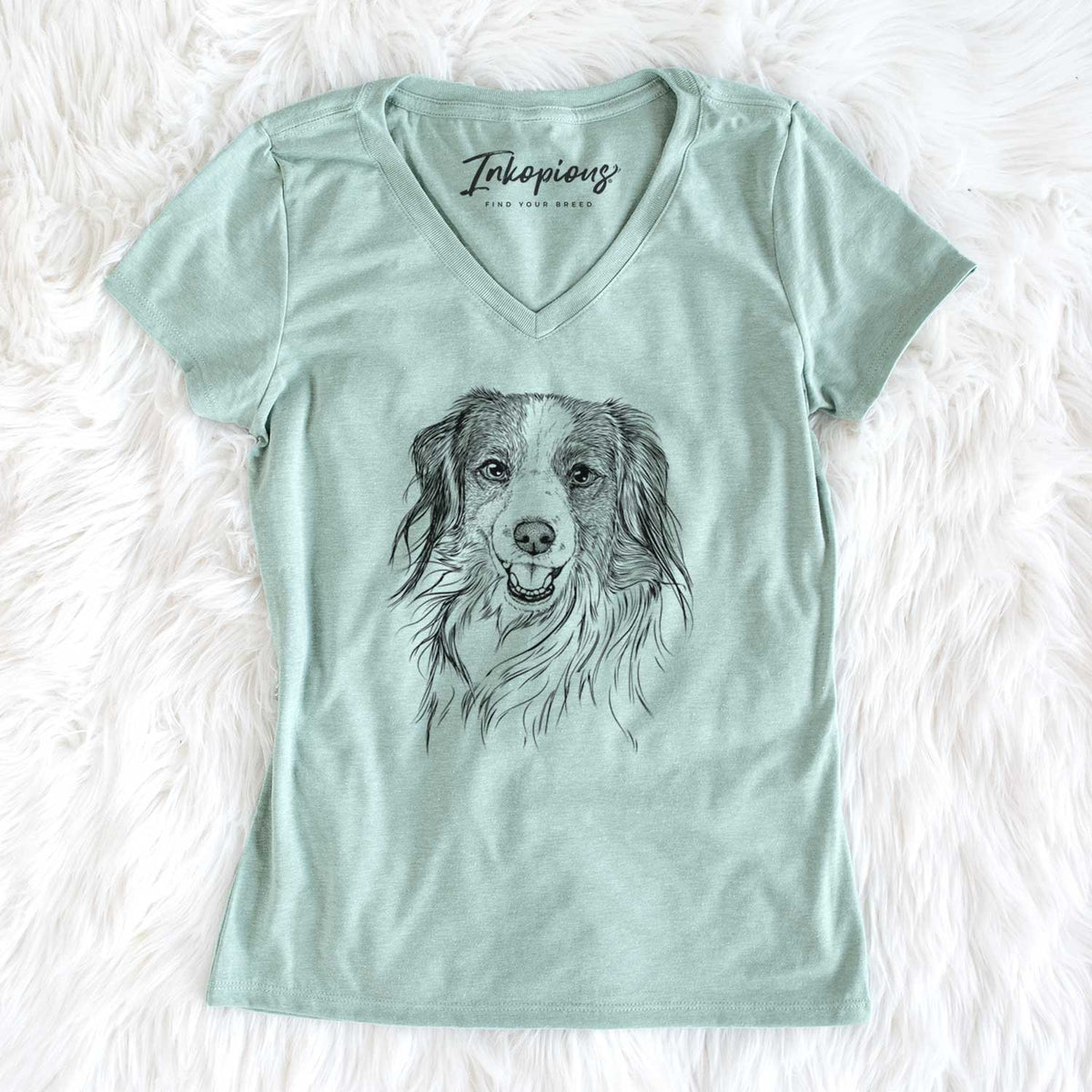 Bare Rutger the Nederlandse Kooikerhondje - Women&#39;s V-neck Shirt