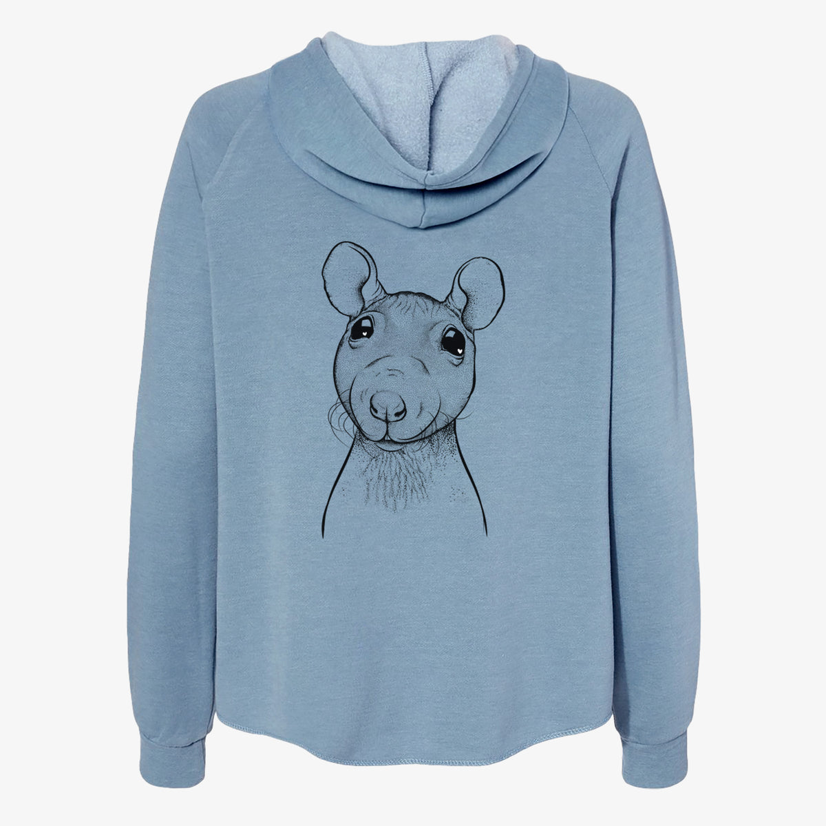 Ruthie the Hairless Rat - Women's Cali Wave Zip-Up Sweatshirt