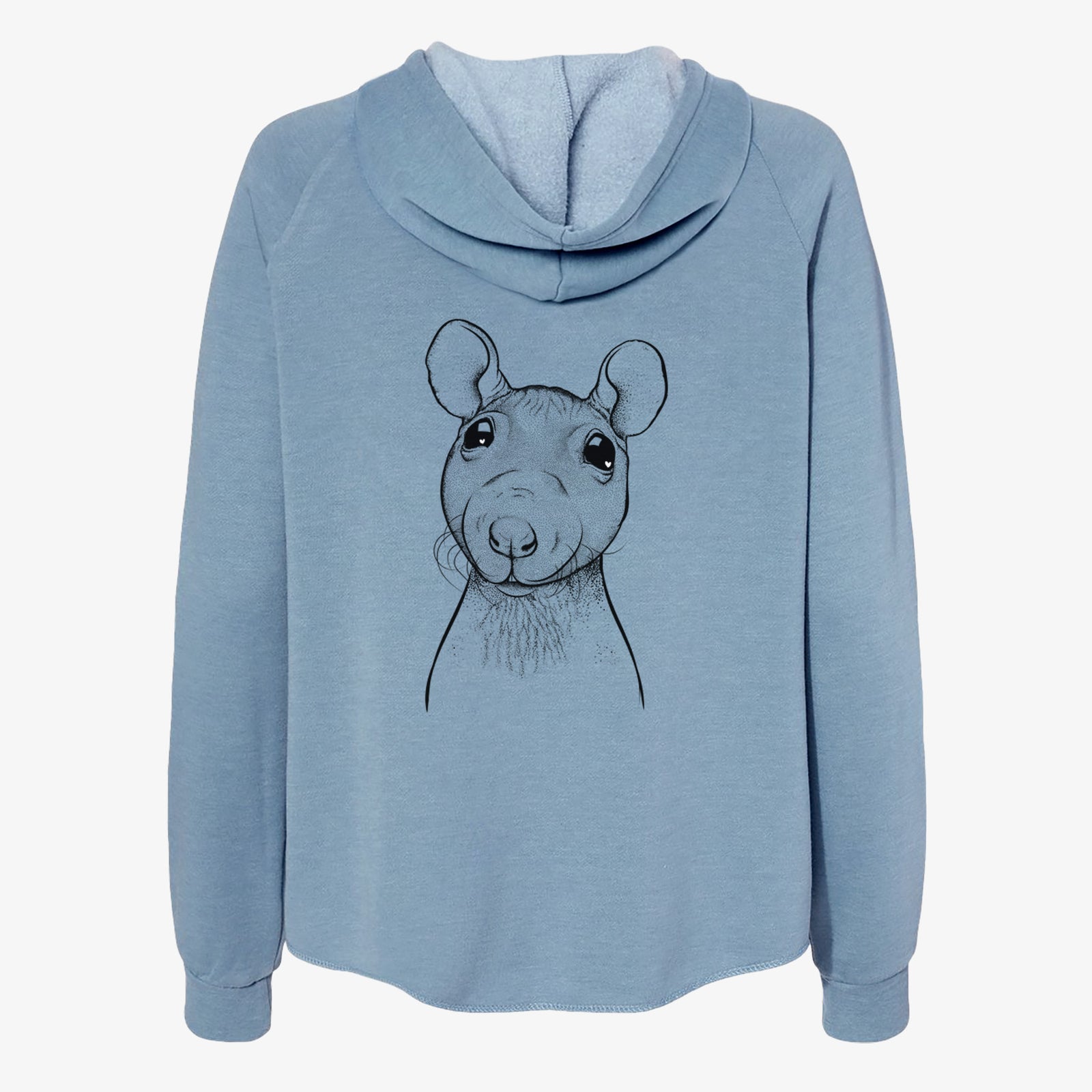 Ruthie the Hairless Rat - Women's Cali Wave Zip-Up Sweatshirt