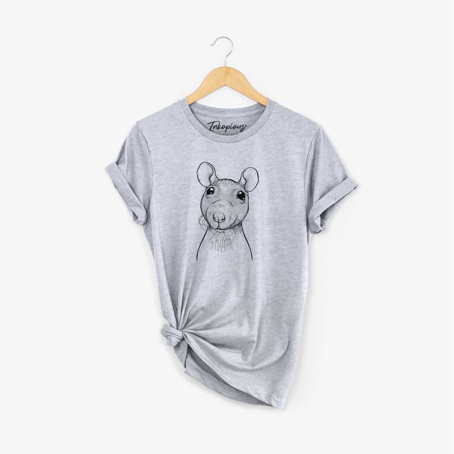 Bare Ruthie the Hairless Rat - Unisex Crewneck