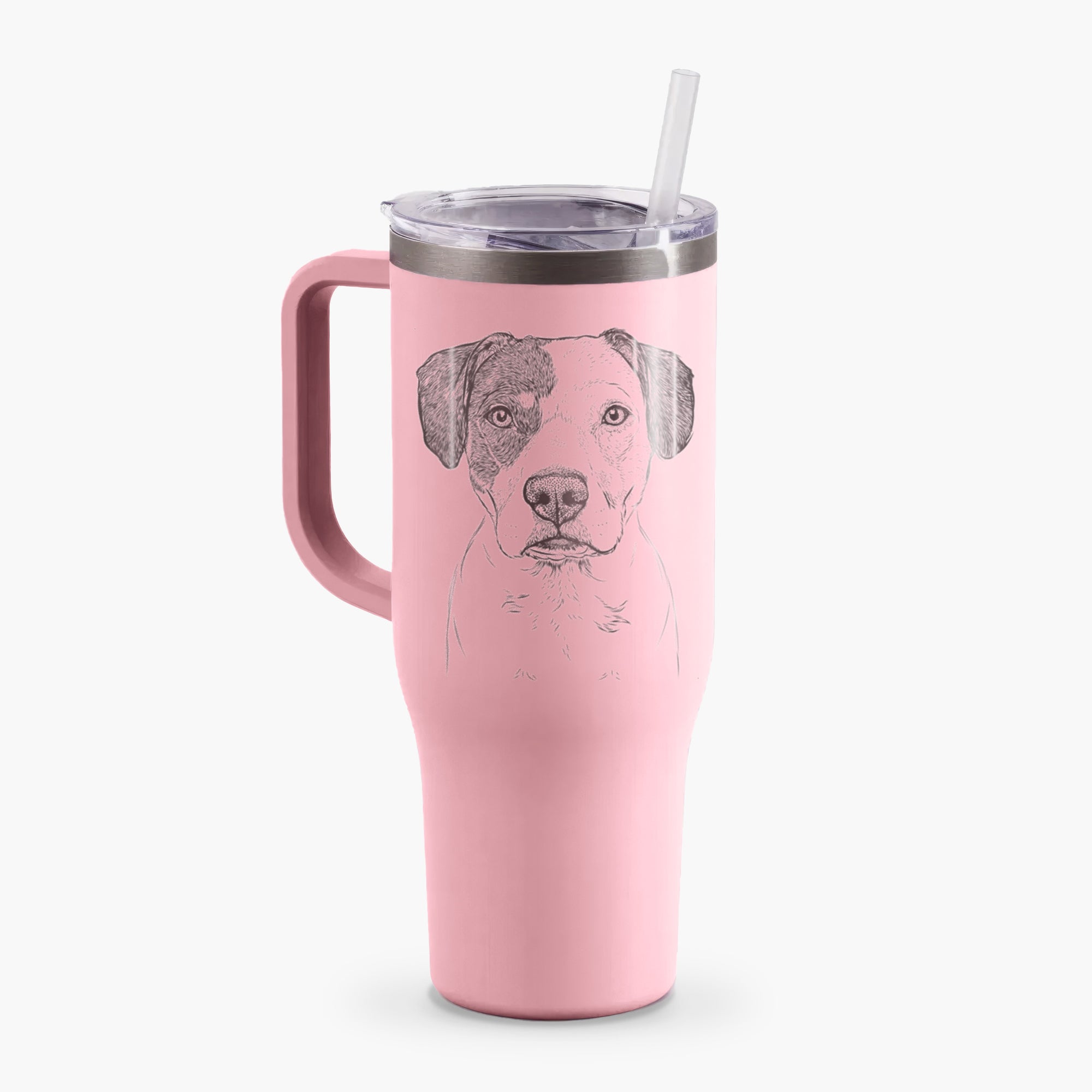 Ryleigh the Beagle Pitbull Mix - 40oz Tumbler with Handle