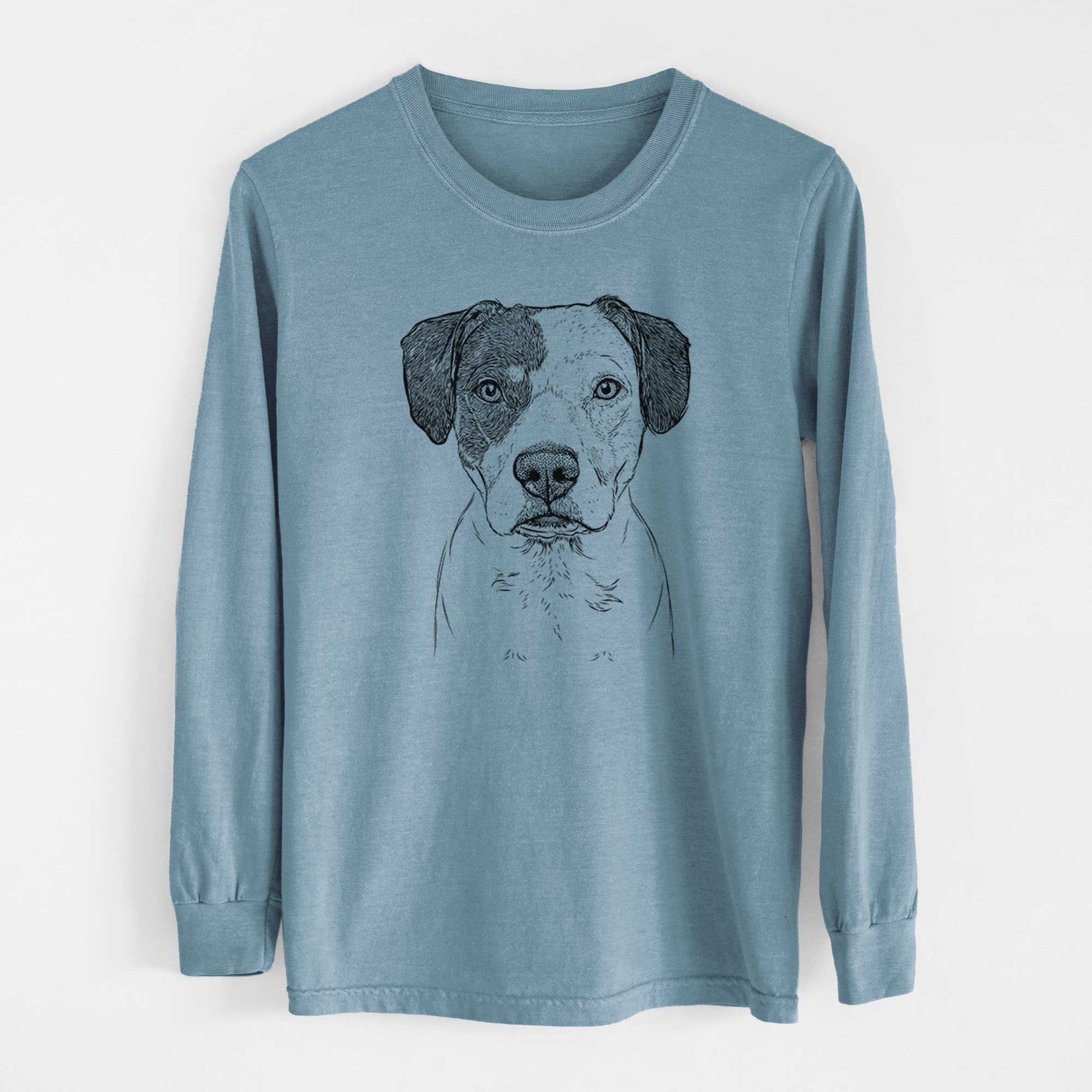 Bare Ryleigh the Beagle Pitbull Mix - Heavyweight 100% Cotton Long Sleeve