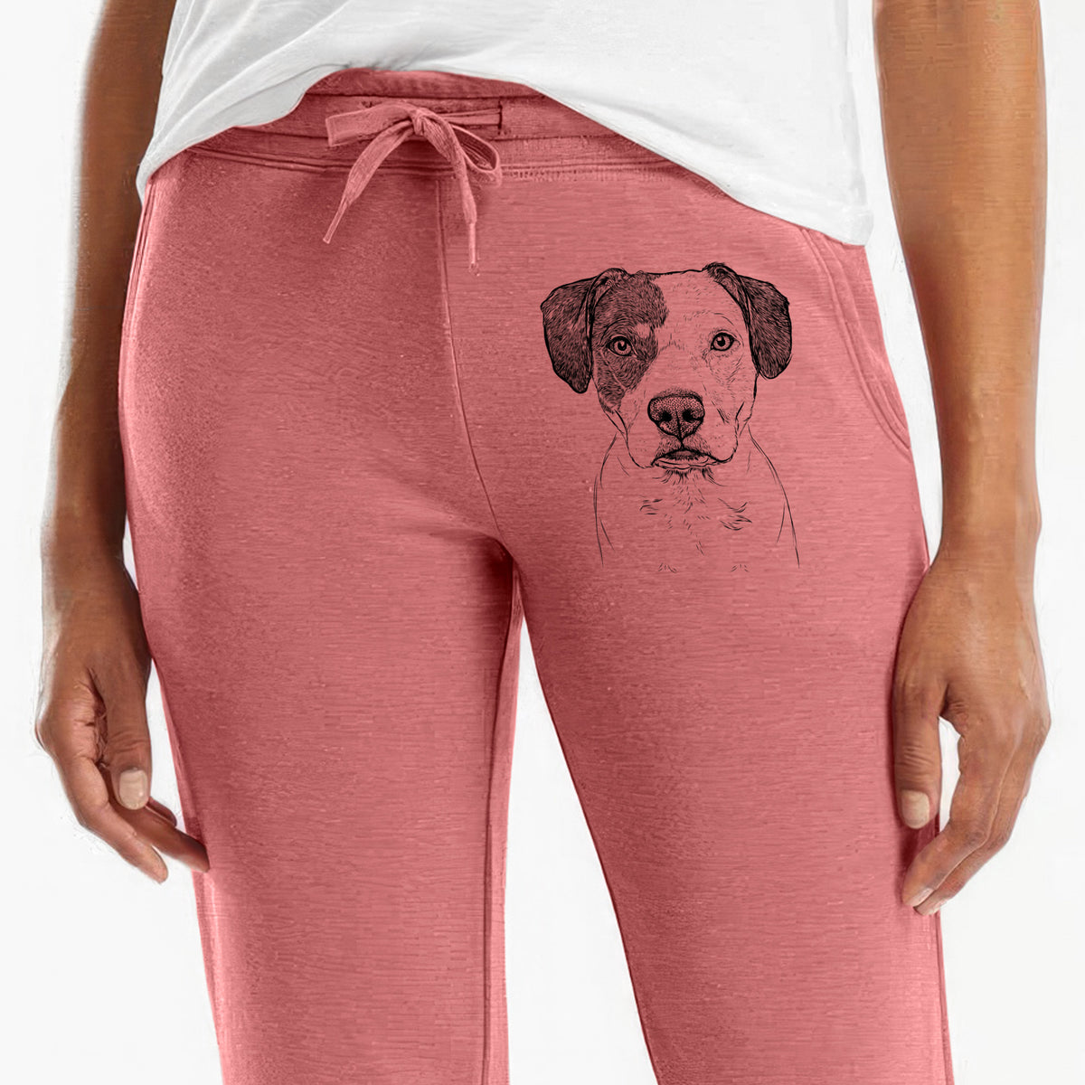 Ryleigh the Beagle Pitbull Mix - Women's Cali Wave Joggers