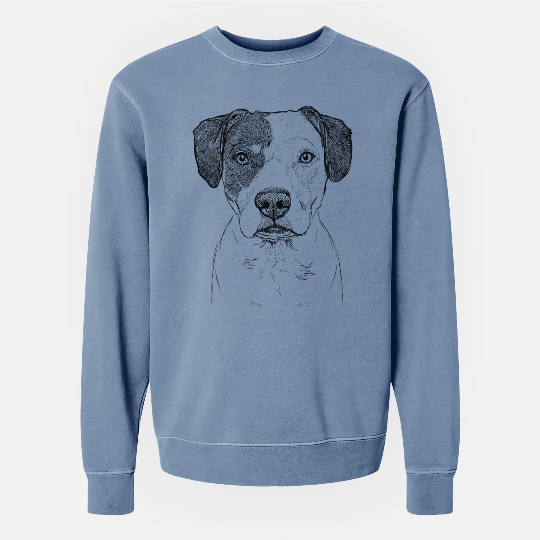 Bare Ryleigh the Beagle Pitbull Mix - Unisex Pigment Dyed Crew Sweatshirt