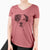 Bare Ryleigh the Beagle Pitbull Mix - Women's V-neck Shirt