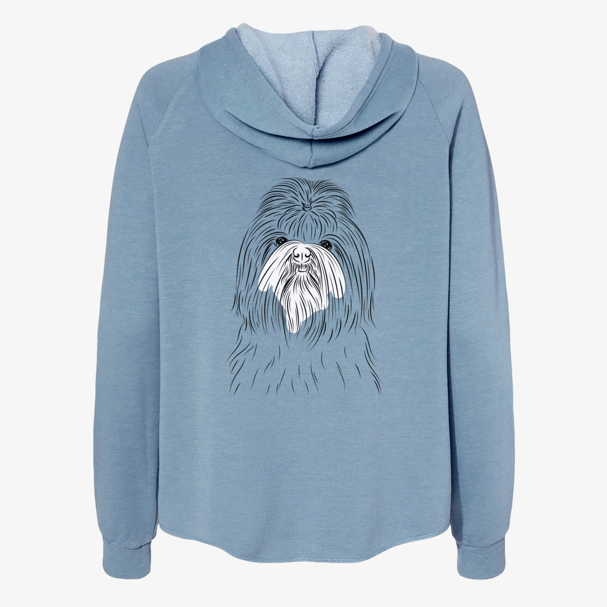 Sabine the Shih Tzu - Women's Cali Wave Zip-Up Sweatshirt