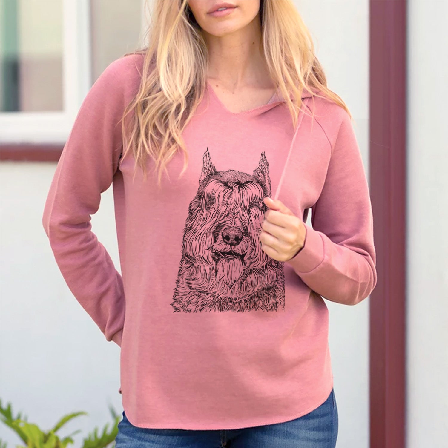 Bare Sabre the Bouvier Des Flandres - Cali Wave Hooded Sweatshirt