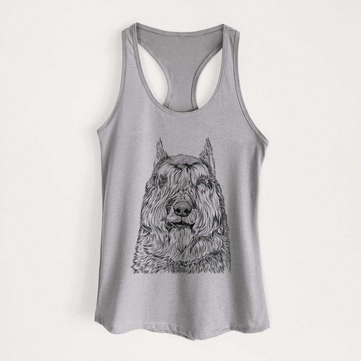 Sabre the Bouvier Des Flandres - Women&#39;s Racerback Tanktop