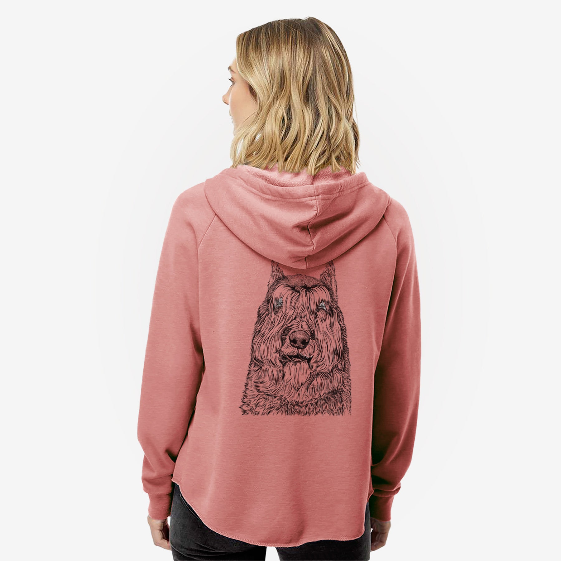 Sabre the Bouvier Des Flandres - Women's Cali Wave Zip-Up Sweatshirt