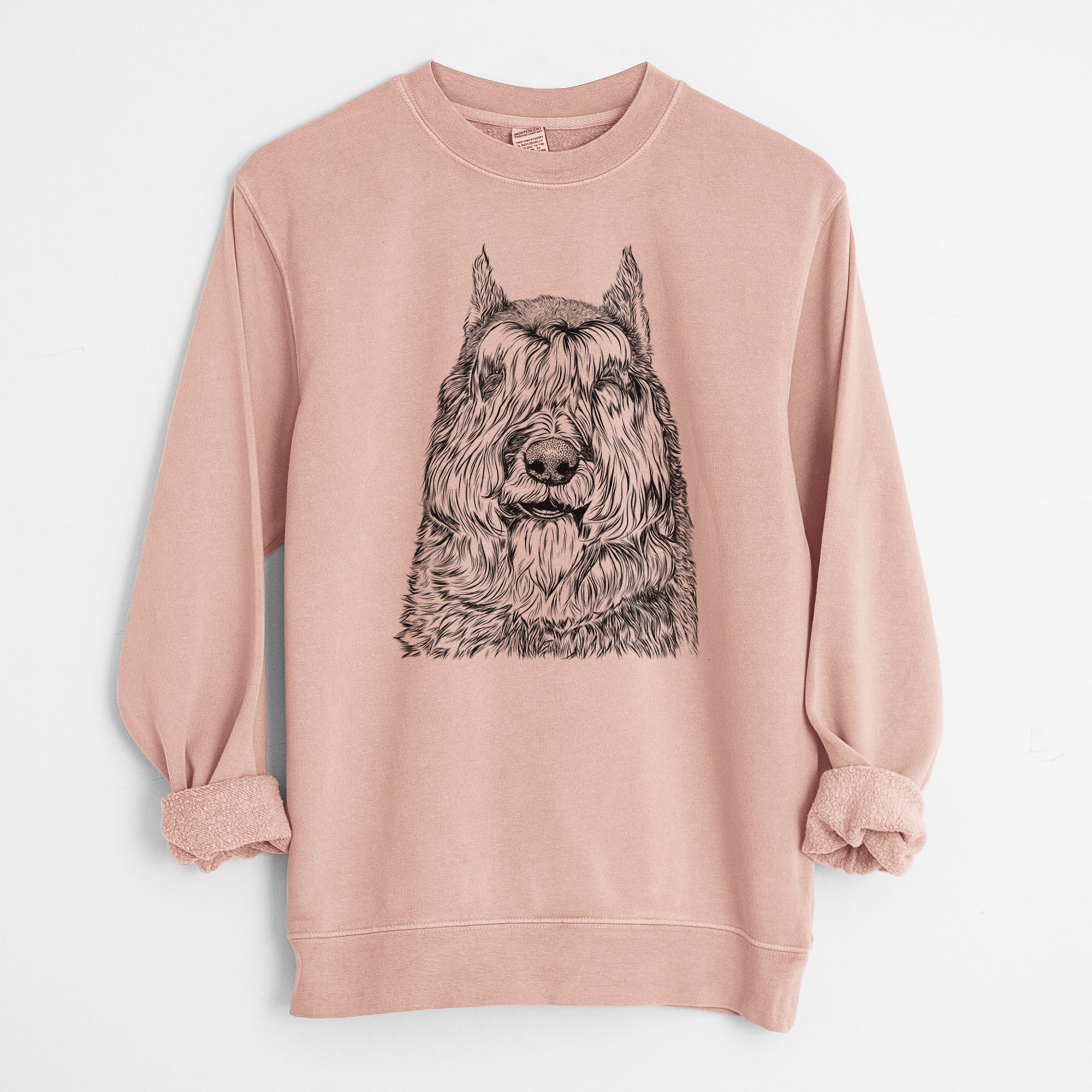 Bare Sabre the Bouvier Des Flandres - Unisex Pigment Dyed Crew Sweatshirt