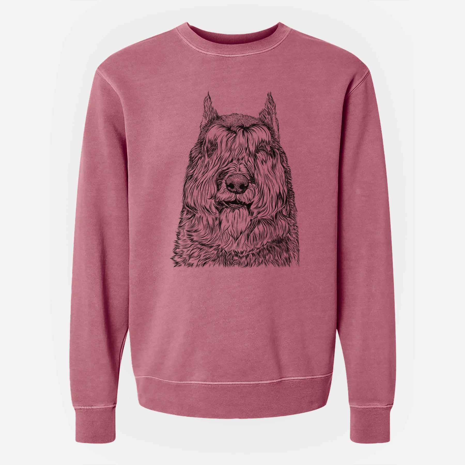 Bare Sabre the Bouvier Des Flandres - Unisex Pigment Dyed Crew Sweatshirt