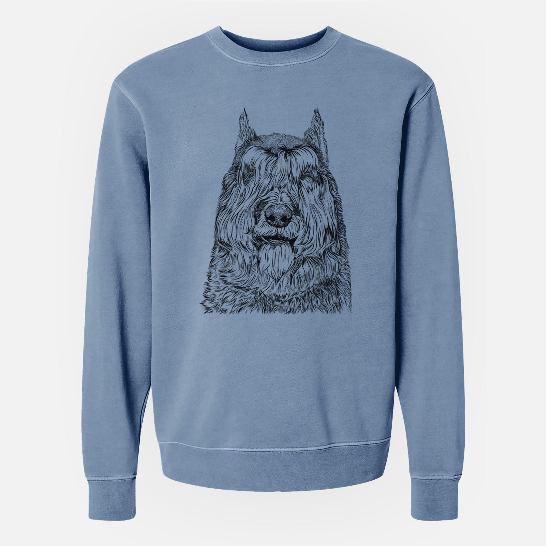 Bare Sabre the Bouvier Des Flandres - Unisex Pigment Dyed Crew Sweatshirt