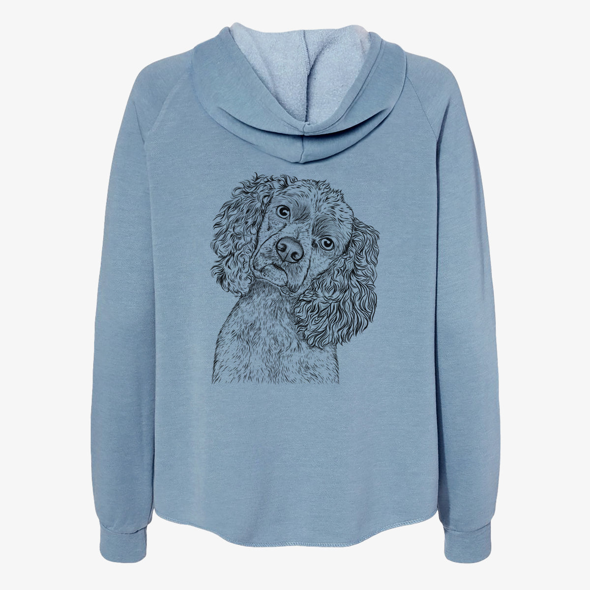 Sadie the Cocker Spaniel - Women's Cali Wave Zip-Up Sweatshirt