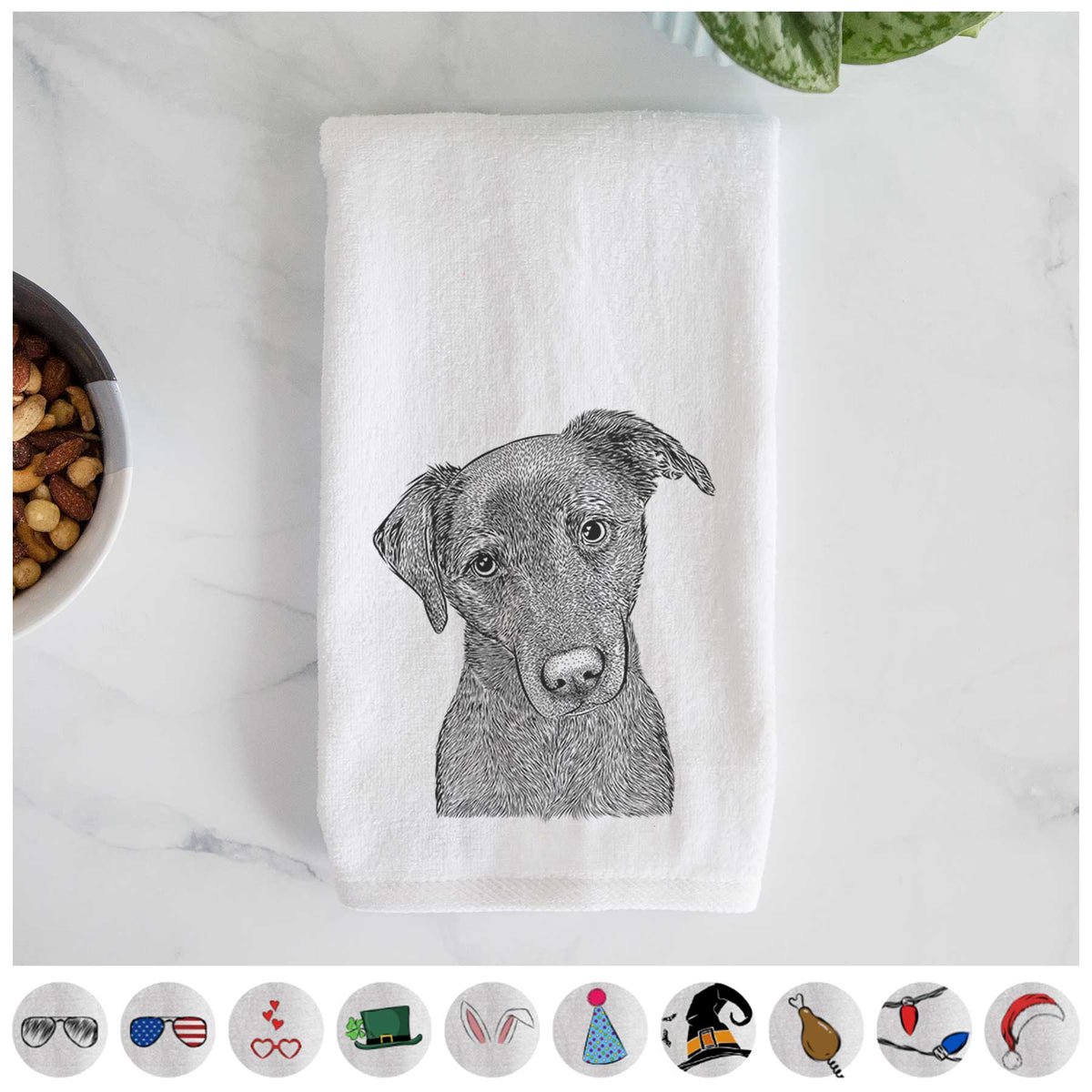 Sadie the Whipador Decorative Hand Towel